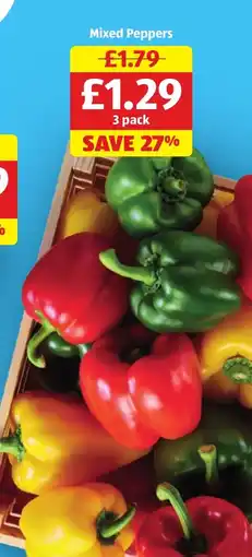 Aldi Mixed Peppers offer