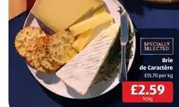 Aldi Brie de Caractère offer