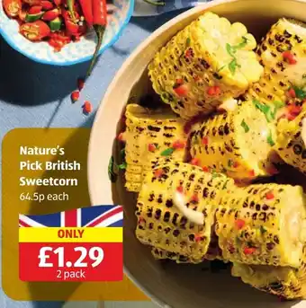 Nature's Pick British Sweetcorn