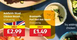 Aldi Ashfields diced chicken breast offer