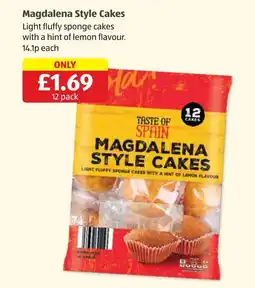 Aldi Taste of Spain magdalena style cakes offer