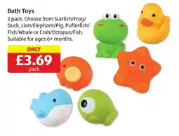 Aldi Bath Toys offer