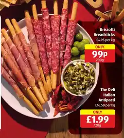 Aldi Grissotti breadsticks offer