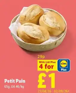 Lidl Petit Pain offer