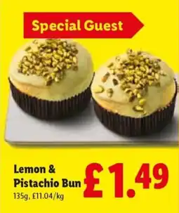 Lidl Lemon & Pistachio Bun offer
