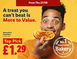 Lidl Mozzarella & Pesto Pizza offer