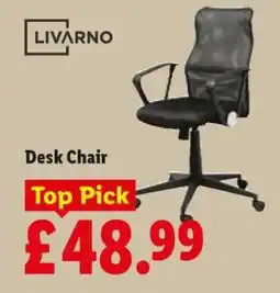 Lidl Livarno desk chair offer