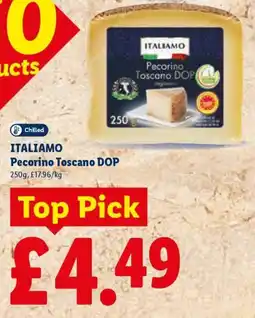 Lidl Itali amo pecorino toscano dop offer