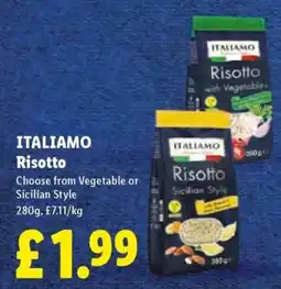 Lidl Italiamo risotto offer