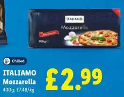 Lidl Italiamo mozzarella offer