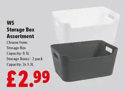 Lidl W5 storage box assortment offer
