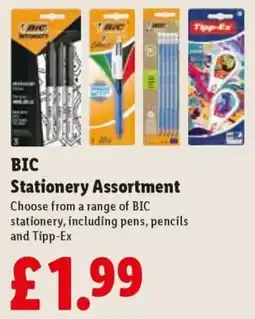 Lidl Bic stationery assortment offer
