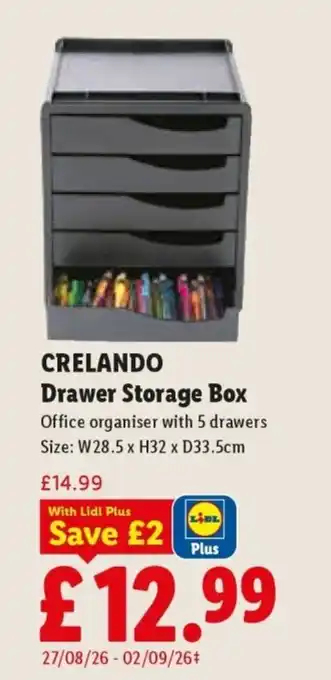 Crelando drawer storage box