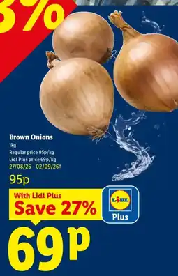 Lidl Brown Onions offer