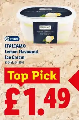Lidl Italiamo lemon flavoured ice cream offer