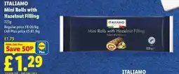 Lidl Italiamo mini rolls with hazelnut filling offer