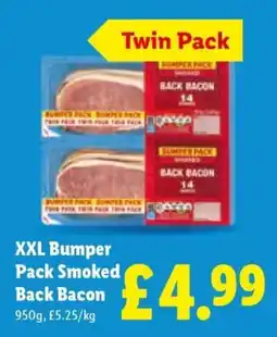 Lidl XXL Bumper Pack Smoked Back Bacon offer