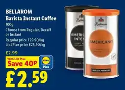 Lidl Bellarom Barista Instant Coffee offer