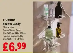 Lidl Livarno shower caddy offer