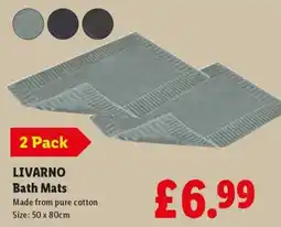 Lidl Livarno bath mats offer