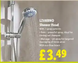 Lidl Livarno Shower Head offer