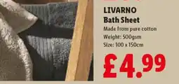 Lidl Livarno bath sheet offer