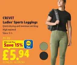 Lidl Crivit ladies' sports leggings offer