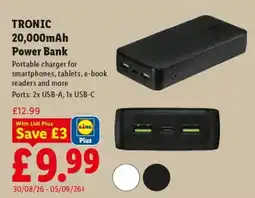 Lidl Tronic Power Bank offer