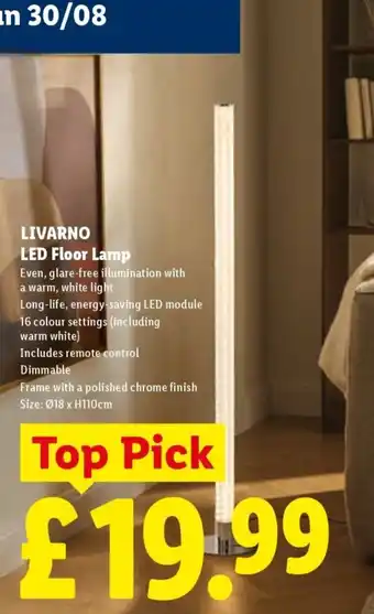 Livarno led floor lamp