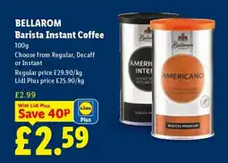 Lidl Bellarom Barista Instant Coffee offer