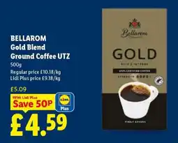 Lidl BELLAROM Gold Blend Ground Coffee UTZ offer