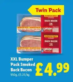 Lidl XXL Bumper Pack Smoked Back Bacon offer