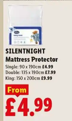 Lidl SILENTNIGHT Mattress Protector offer