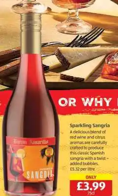 Aldi Baron Amarillo Sparkling Sangria offer