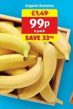 Aldi Organic Bananas offer