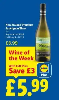 Lidl New Zealand Premium Sauvignon Blanc offer
