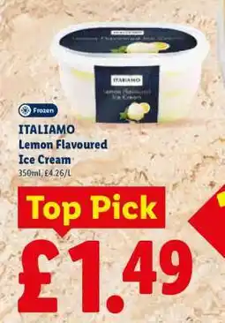 Lidl ITALIAMO Lemon Flavoured Ice Cream offer