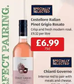 Aldi Costellore Italian Pinot Grigio Rosato offer