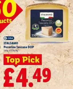 Lidl ITALIAMO Pecorino Toscano DOP offer