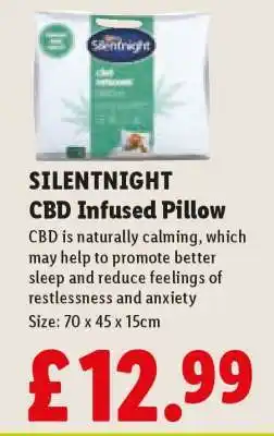 Lidl SILENTNIGHT CBD Infused Pillow offer