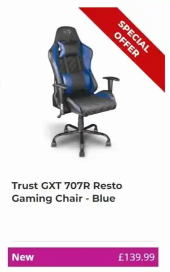 Trsut GXT 707R Resto Gaming Chair - Blue