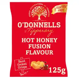 Iceland O'Donnells Hot Honey Fusion Flavour Hand Cooked Crisps 125g offer