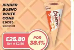 Bestway Kinder bueno white cone offer