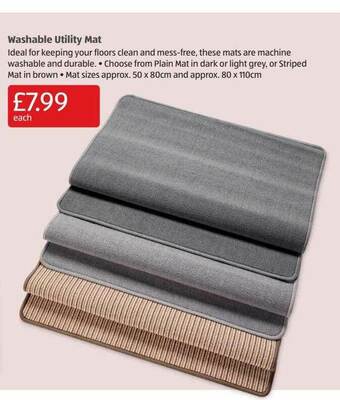 Aldi Washable Utility Mat offer