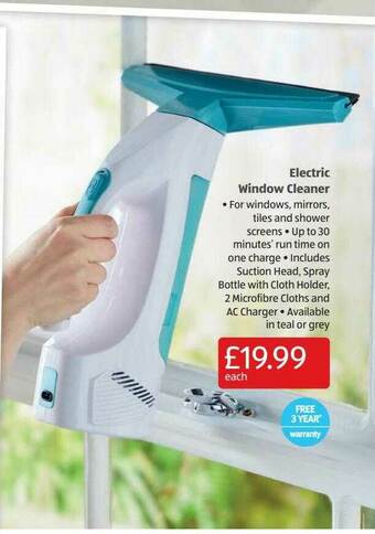 Aldi Electric Window Cleaner offer