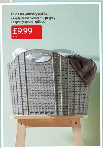 Aldi Fold Flat Laundry Basket offer