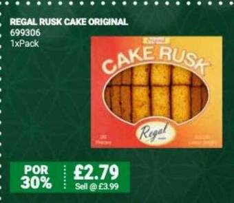 Bestway Regal Rusk Cake Original offer