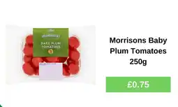 Morrisons Morrisons baby plum tomatoes offer