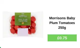 Morrisons baby plum tomatoes