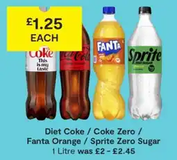 SuperValu Diet Coke / Coke Zero / Fanta Orange / Sprite Zero Sugar offer